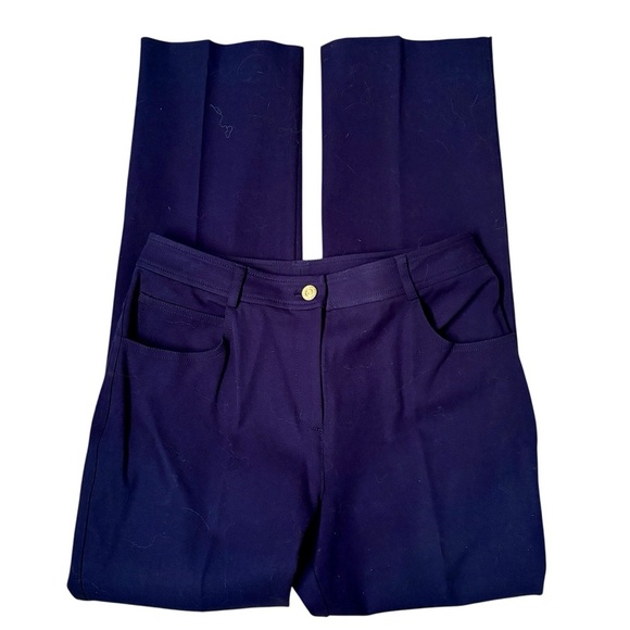 St. John Sport Navy Blue Straight Leg Casual Pant, Womens size 4 - Picture 12 of 12